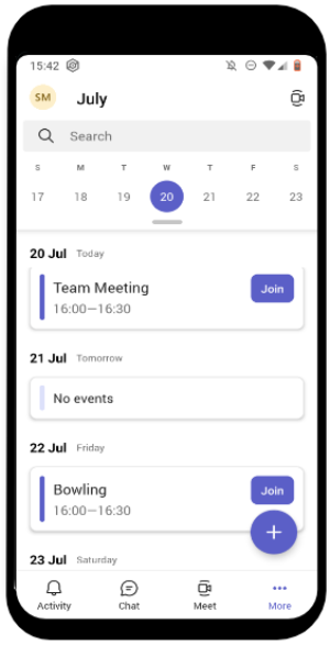 Teams App Screenshot