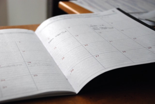 Calendar for scheduling meetings