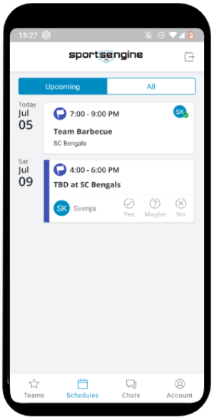 SportsEngine Screenshot
