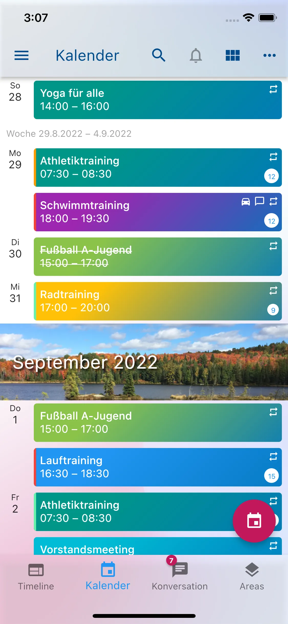 Klubraum Calendar
