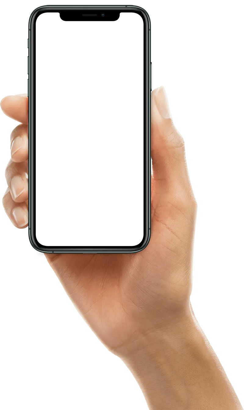Hand with iPhone