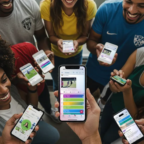 Sports club members using Klubraum app today