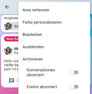 Area ausblenden