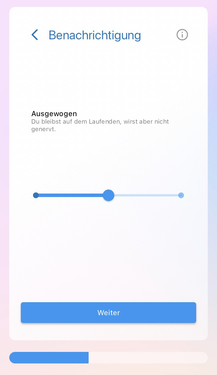 Benachrichtigungsprofil Ausgewogen