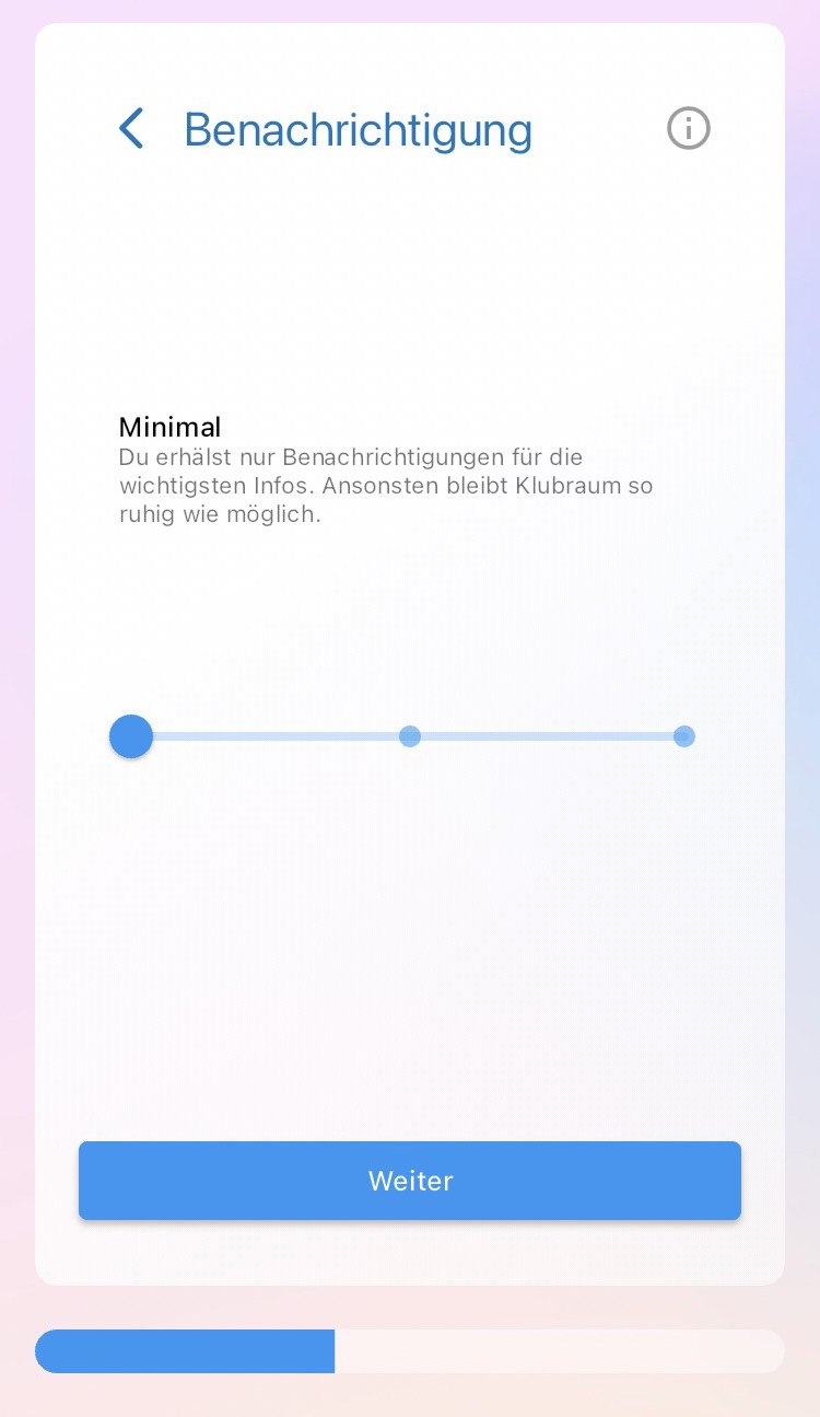 Benachrichtigungsprofil Minimal