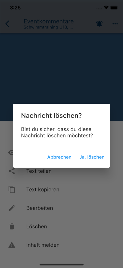 Nachrichtenmenü