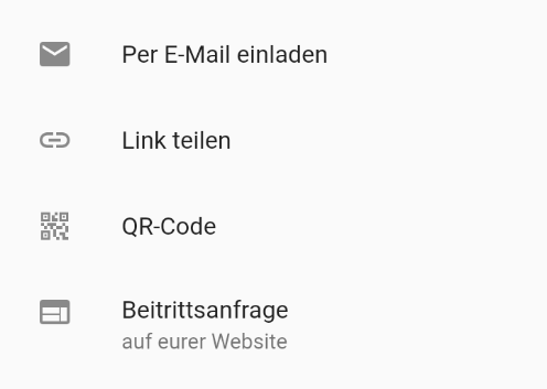 Mitglieder einladen