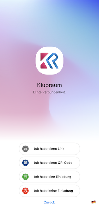 Klubraum Beitritt Screenshot
