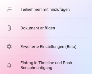 Erweiterte Einstellungen