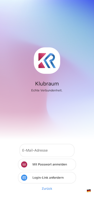 Login mit E-Mail