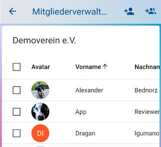 Mitgliederverwaltung