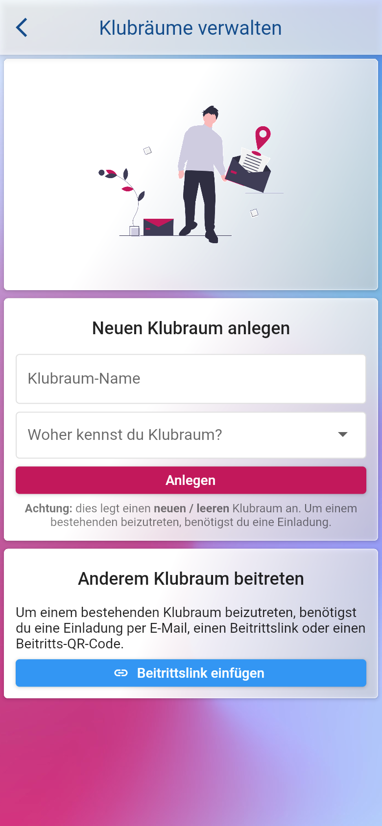 Weitere Klubräume