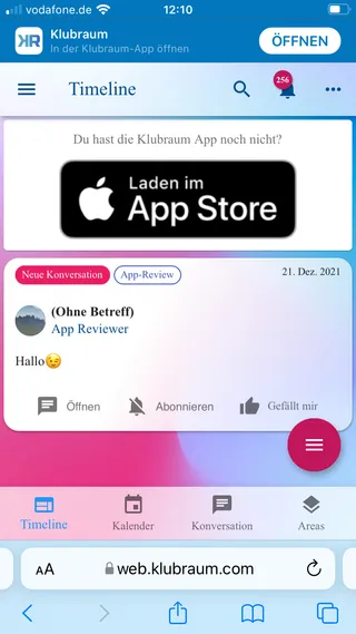 Im Browser (iOS)