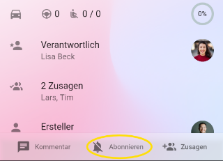 Event abonnieren
