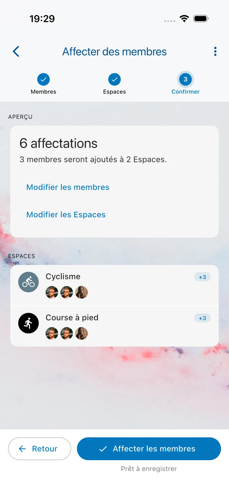 Étape 3 : confirmer